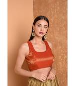 Pink Silk Solid Blouse