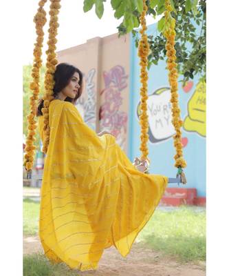 Yellow flared gotta suit set. 5
