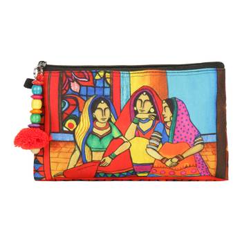 Multicolour Utility pouch -Ethnic Collections of Bags 1