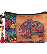 Multicolour Utility pouch -Ethnic Collections of Bags