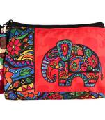 Multicolour Utility pouch -Ethnic Collections of Bags
