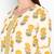Womens Yellow Cotton Printed Straight Kurta