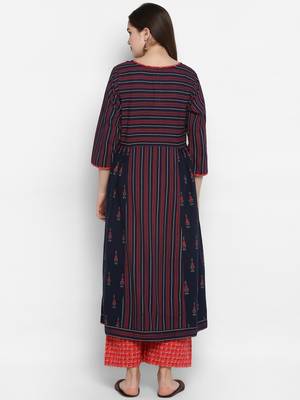 blue printed cotton-kurtis 4