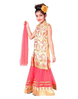 Pink Net Lehenga With Cream Embroidered Choli And Pink Net Dupatta 2