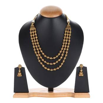 Gold agate necklace-sets 1