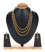 Gold agate necklace-sets