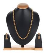 Gold agate southern balls necklace-sets