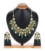 Designer Wedding Green kundan necklace-sets
