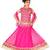 Rani Pink Net Embroidered Lehenga Choli And Dupatta