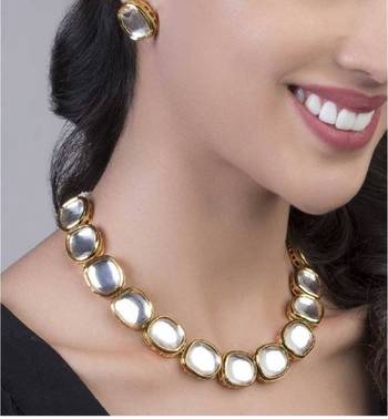 Gold Big kundan necklace-sets 2