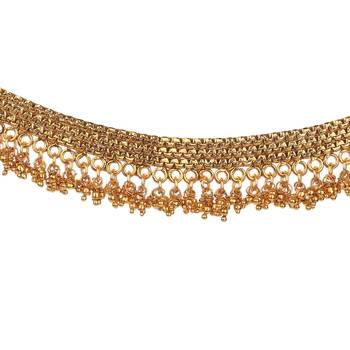 Gold agate anklets 2