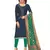 Dark-blue hand embroidery cotton salwar