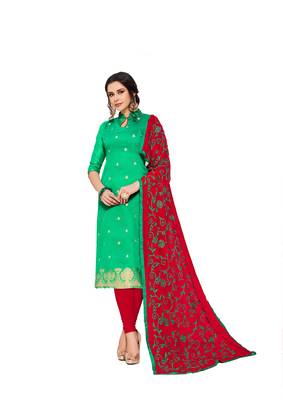Green woven  Art Silk salwar 1