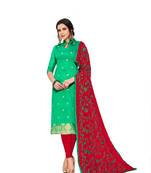 Green woven  Art Silk salwar