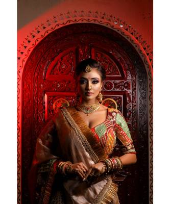Golden Aplic Designer Bridal Lehenga Choli 3