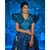 Blue Fancy Fabrics Plits Lehenga Choli