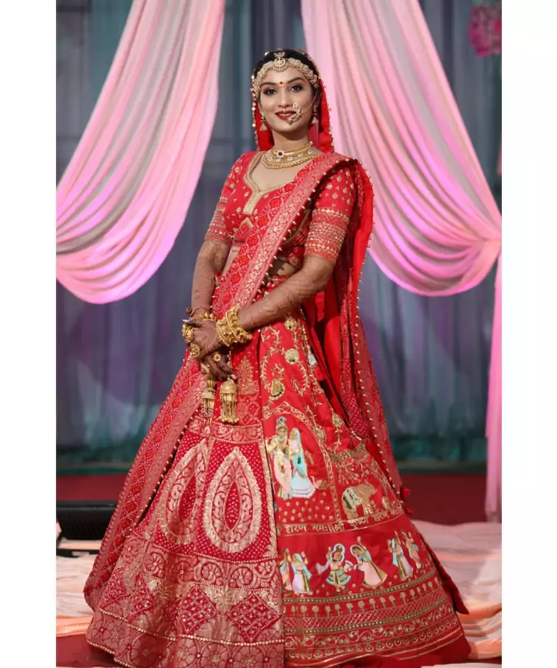 Red Bridal Wedding Wear Lehenga Choli
