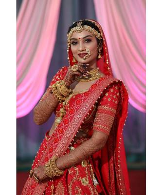 Red Bridal Wedding Wear Lehenga Choli 3