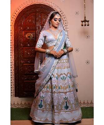 Red Party Wear Lehenga Choli 2