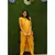Cotton Silk Yellow Crop Top Style Designer Dress For Women