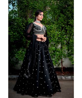 Black Hand Work Lehenga Choli 2