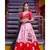 Peach White Designer Lehenga Choli Set For Women