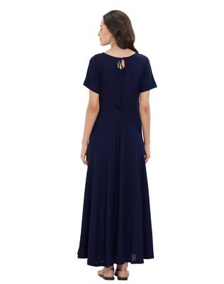 Blue printed rayon kurtas-and-kurtis 3