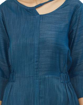 Blue printed rayon kurtas-and-kurtis 4