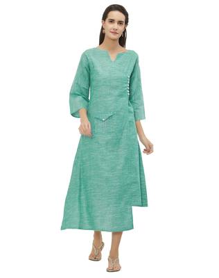 Blue printed cotton kurtas-and-kurtis 1