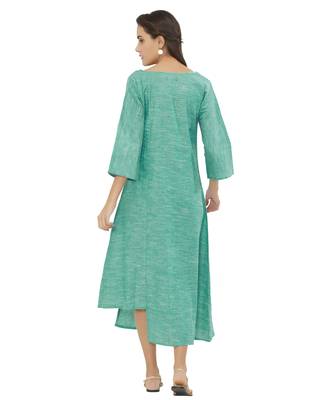 Blue printed cotton kurtas-and-kurtis 3