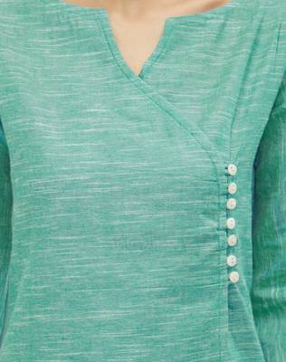 Blue printed cotton kurtas-and-kurtis 4