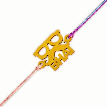 Designer Fancy Rakhi Set Gift Funny Shades Moustache Bhaiya Bhabhi Kids 1