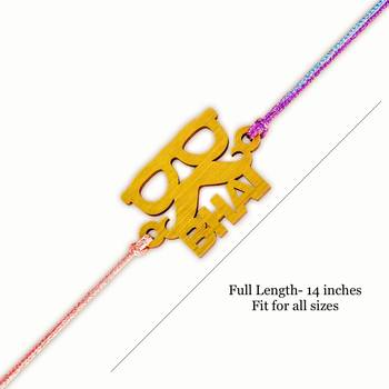 Designer Fancy Rakhi Set Gift Funny Shades Moustache Bhaiya Bhabhi Kids 4