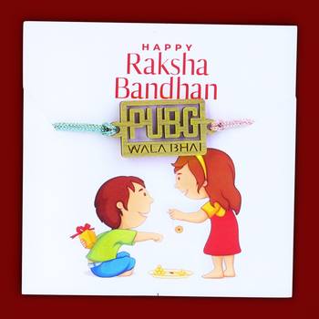Designer Fancy Rakhi Set for Men Pubg Rakhi Bhai/ Bro/ Brother Slogan 2