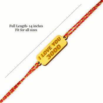 Designer Fancy Rakhi Set Gift Superhero I Love You 3000 Bhaiya Bhabhi Kids 4