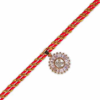 Name Letter K Designer Fancy Rakhi Set for Men American Diamond Rakhis Bhai Bro Brother 1