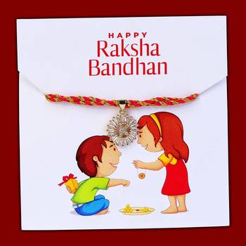 Name Letter K Designer Fancy Rakhi Set for Men American Diamond Rakhis Bhai Bro Brother 3