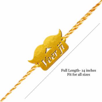 Designer Fancy Rakhi Set Gift Funny Bhukkad Bhai Bhaiya Bhabhi Kids 2