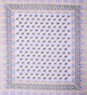 Grush Pure Cotton Printed Queen Size Bedsheet with 2 pillow covers 2