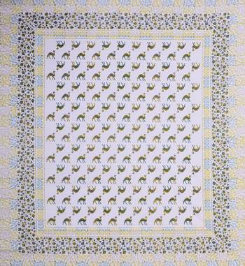 Grush Pure Cotton Printed Queen Size Bedsheet with 2 pillow covers 2