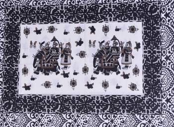Grush Pure Cotton Printed Queen Size Bedsheet with 2 pillow covers 2