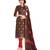 Brown jacquard banarasi salwar