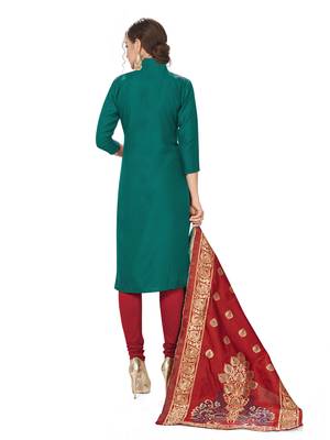 Green embroidered cotton salwar 2