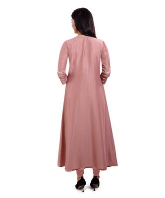 Wine embroidered cotton embroidered-kurtis 2