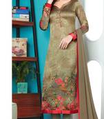 Mehendi digital print satin salwar