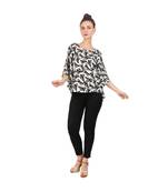 multicolor plain crepe tops