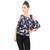 multicolor plain crepe tops