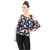 multicolor plain crepe tops