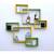 multicolor WALL rack shelf set of 6 interscting wall shelves
