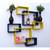 multicolor WALL rack shelf set of 6 interscting wall shelves